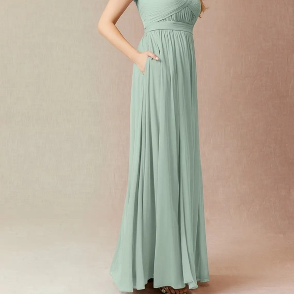Birdy Grey Elegant Mint Maxi Dress